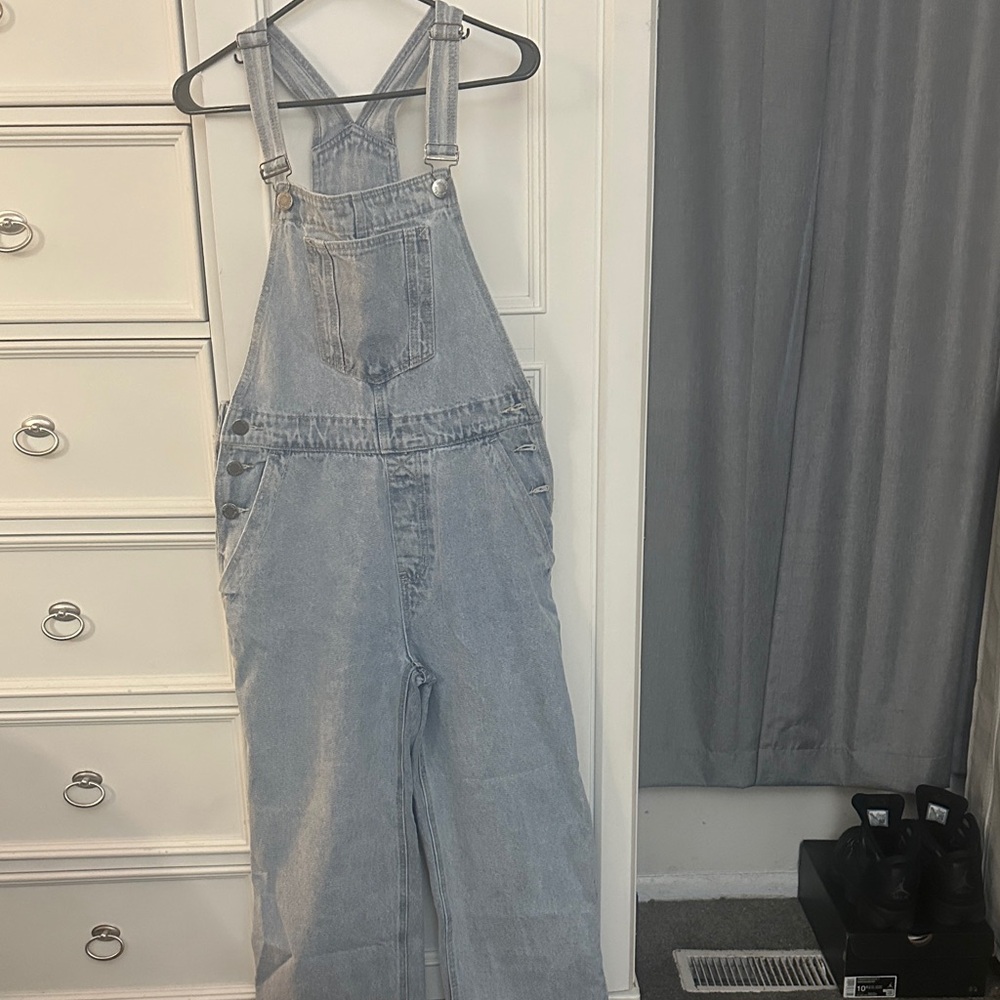 Nasty Gal Light Blue Denim Jumpsuit